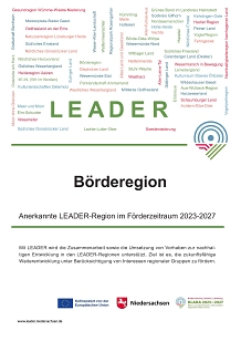 Börderegion Urkunde zur Anerkennung als LEADER-Region im Förderzeitraum 2023-2027