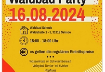 Poster Waldbadparty